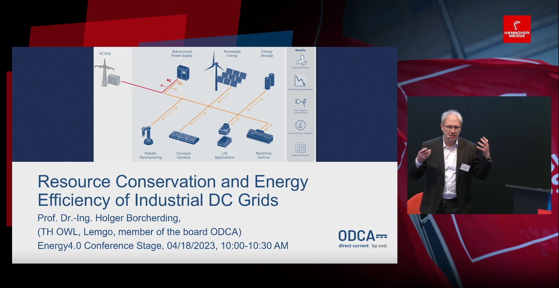Hanover Fair 2023 | Resource conservation and energy efficiency of industrial DC networks